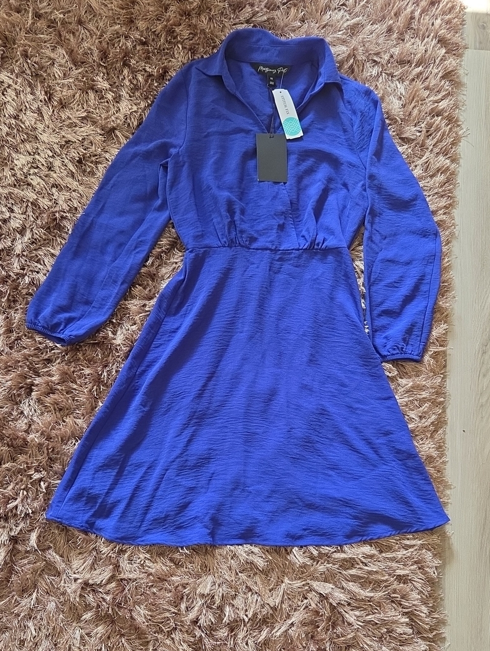 Montgomery Post Blue Dress NWT
